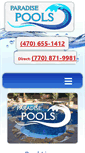 Mobile Screenshot of paradisepoolsga.com